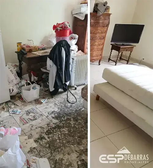 Nettoyage complet d'une chambre après décès sur Grenoble